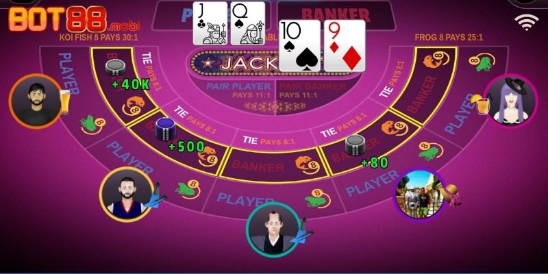 Baccarat BOT88 là game bài ăn khách hàng đầu